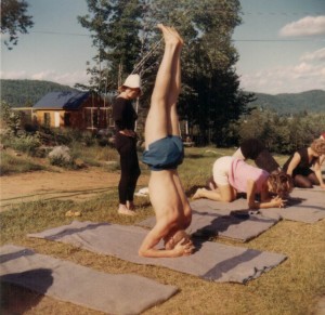 My parents at the Yoga Camp.
