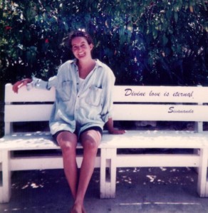 Prema at the Sivananda Yoga Retreat in the Bahamas 1997.