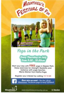 Yoga Mountview festival of fun