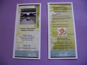 brochure, back & front