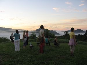 Early morning walk / meditation.