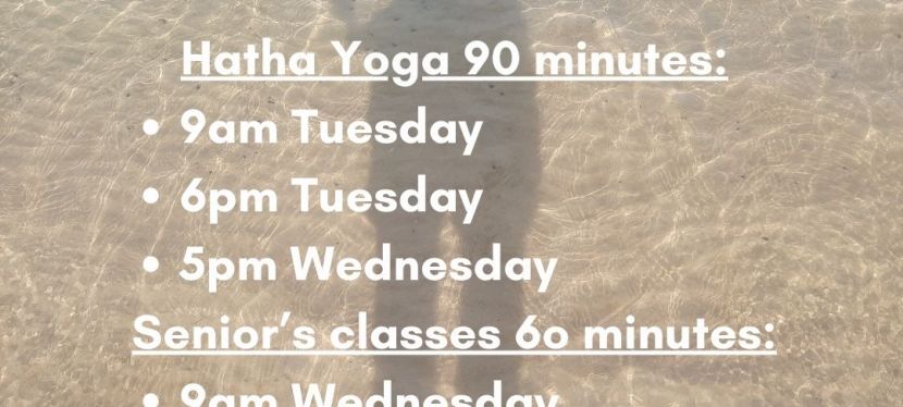 YOGA Classes resume January&nbsp;2026