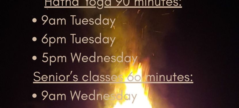 YOGA Classes July & August&nbsp;2026